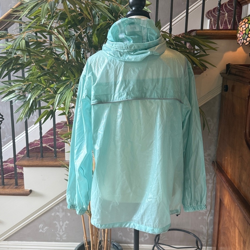 COMPASS 360 Hydro Seafoam Hooded Rain Jacket 🌧️ Sz C Large 🌧️Packable Breathable - Picture 6 of 8